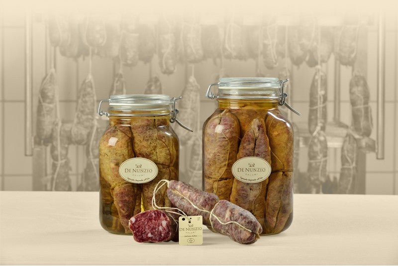 Sopressata stagionata sott'olio