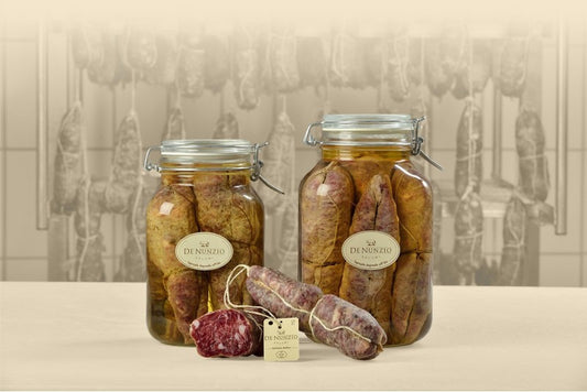 Sopressata stagionata sott'olio